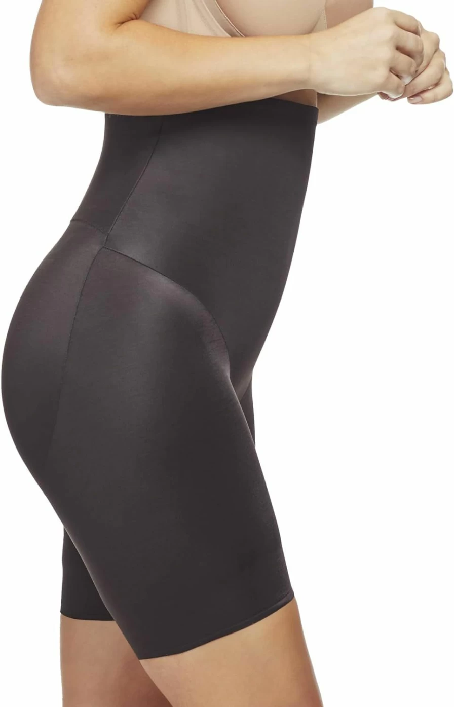 Naomi & Nicole Women's High Waist Shapewear - Firm Control Thigh Slimmer for Back Support & Tummy Tucking