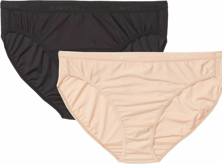 ExOfficio Women's Give-N-Go 2.0 Bikini Brief Underwear 2-Pack - Quick-Dry Travel Underwear