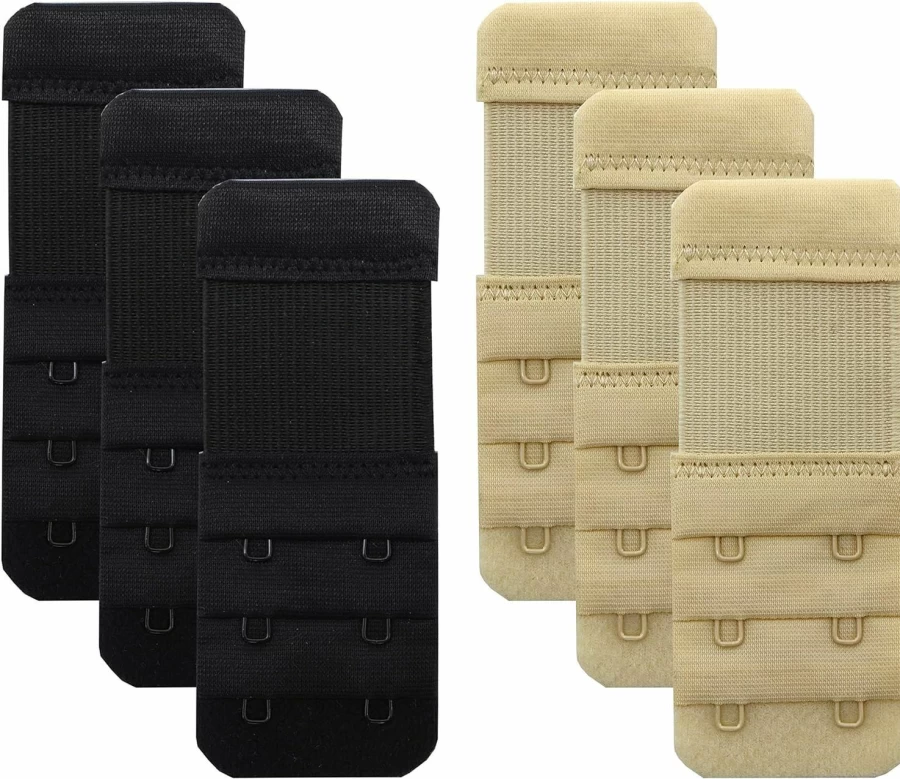 Tamlien Bra Extenders - 2 Hook Stretchy Comfortable Bra Strap Extender for Women