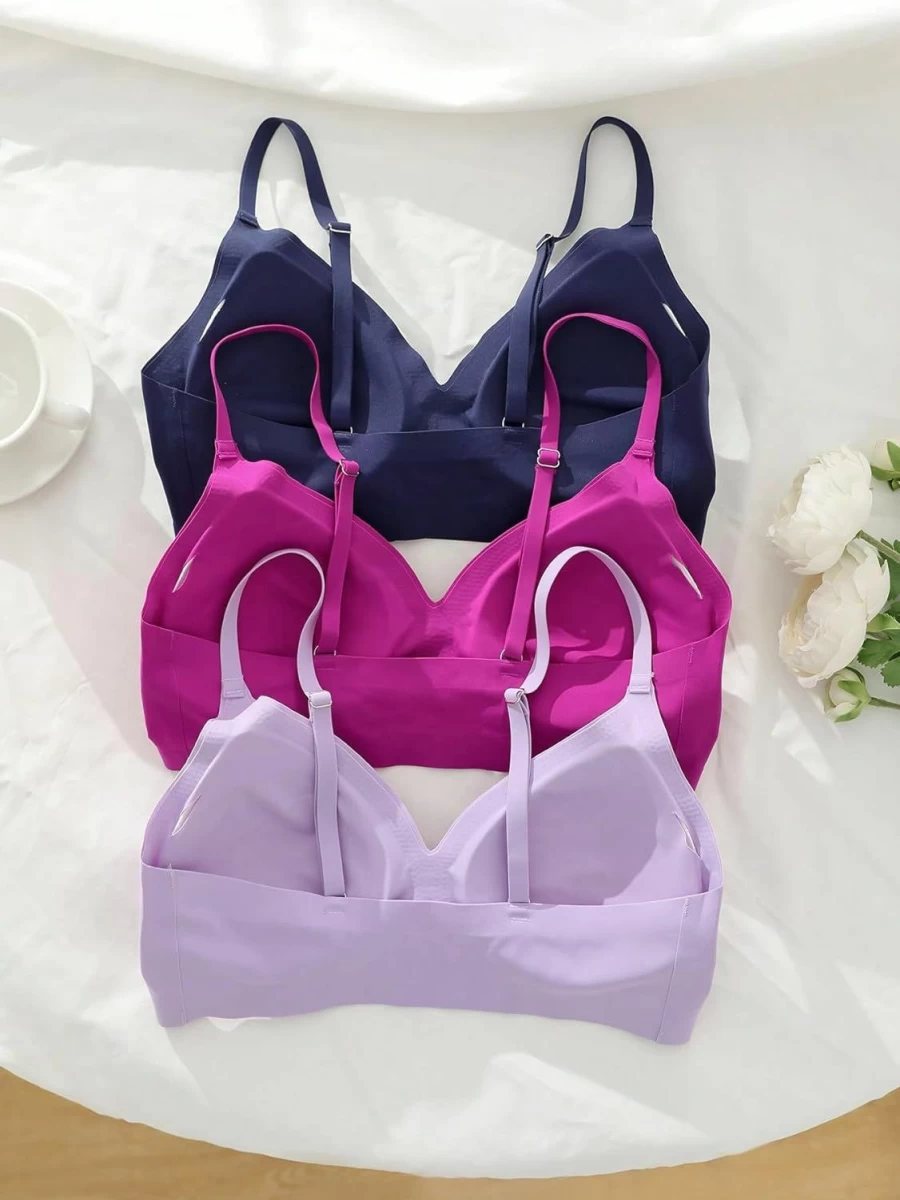 Verdusa Women's 5-Pack Seamless Padded Bralette & Camisole Top Set for Everyday Comfort