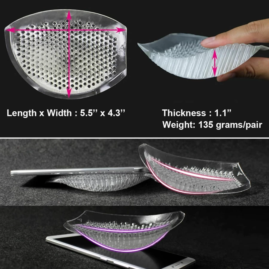 MXHUA Silicone Bra Inserts for Women - Push Up Enhancer Pads for Bikini, Swimsuit & Lingerie - Breathable & Comfortable
