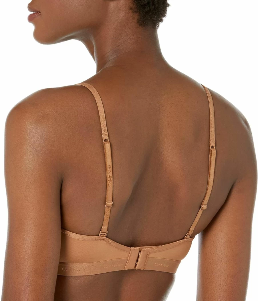 Calvin Klein Women's Lightly Lined Triangle Bralette - Comfortable Form-Fitting Bralette for Everyday Wear