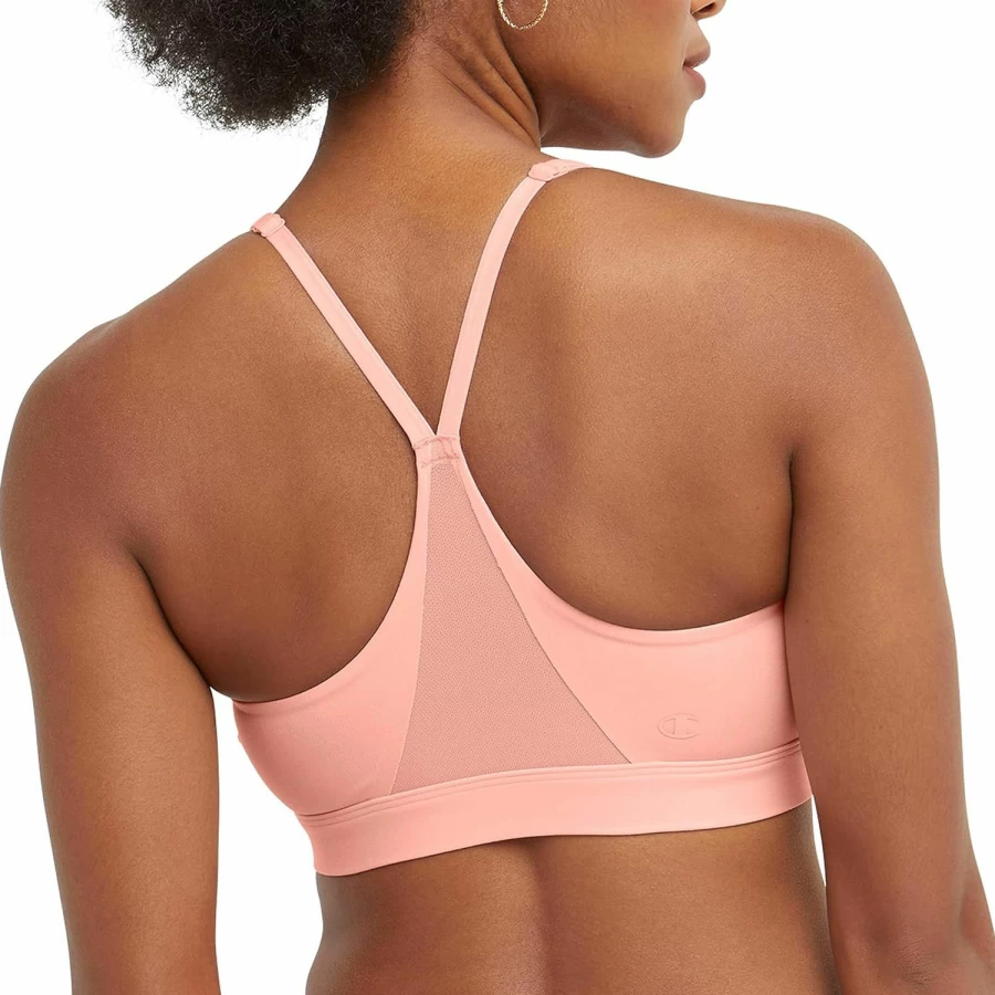 Champion Women's Light Support Sports Bra - Moisture Wicking, Soft Touch Workout Bra for Running & Yoga