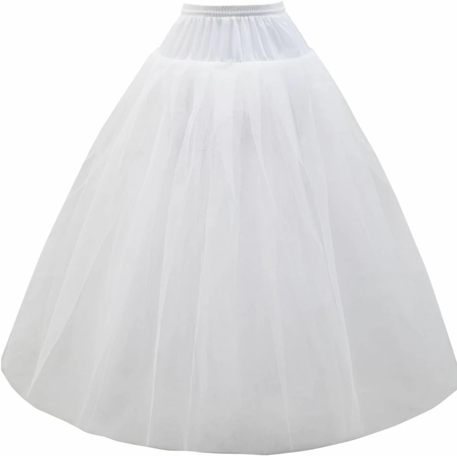 Aprildress A-Line Hoopless Petticoat Underskirt for Wedding Dresses - Elegant Crinoline Slip PPT026