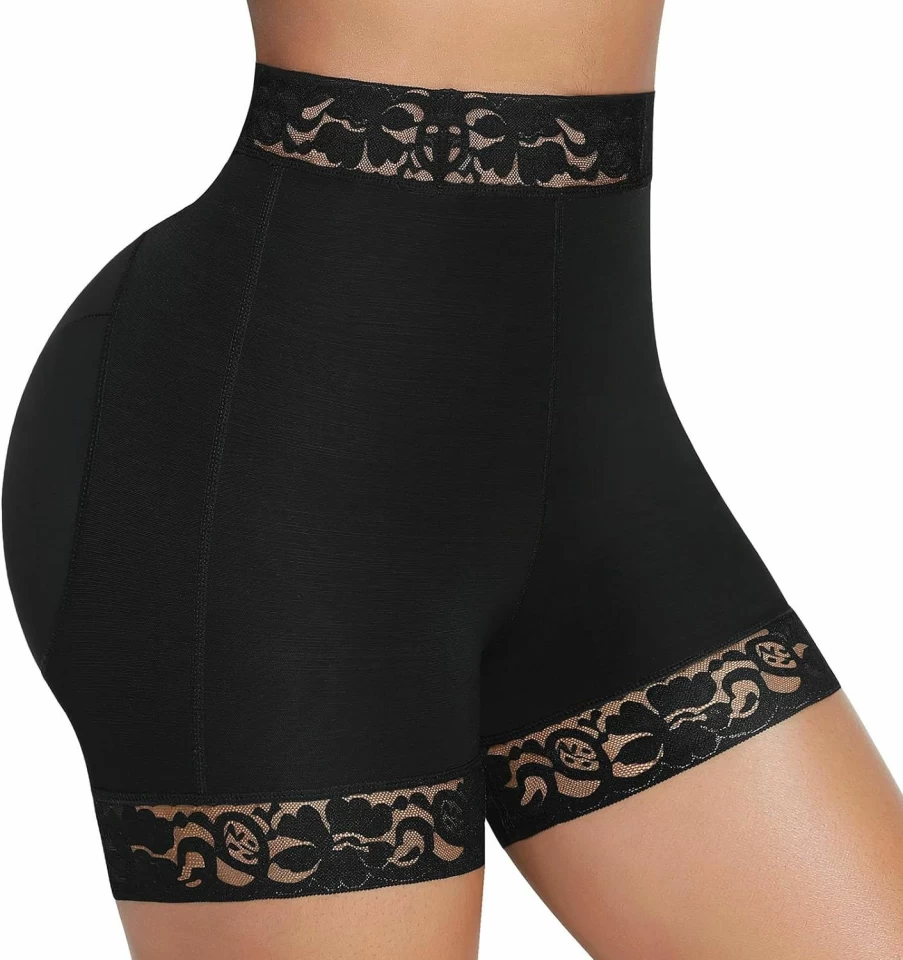 FeelinGirl Butt Lifting Shapewear Shorts - Tummy Control Hip Enhancer Panties for Women
