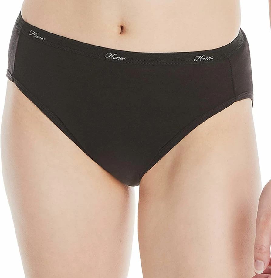 Hanes Women's High-Waisted Cotton Underwear 10-Pack - Assorted Colors, Comfort Fit Hi-Cut Panties