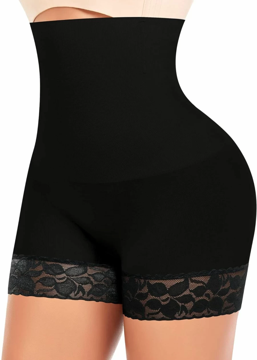 DERCA Women's Tummy Control Shapewear Shorts - Seamless Body Shaper Underwear for Women, High Waist Shaping Boyshorts to Wear Under Dresses