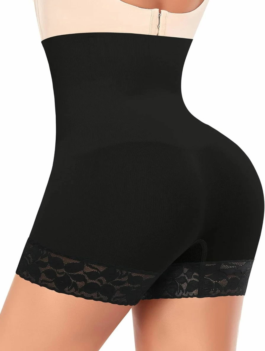 DERCA Women's Tummy Control Shapewear Shorts - Seamless Body Shaper Underwear for Women, High Waist Shaping Boyshorts to Wear Under Dresses