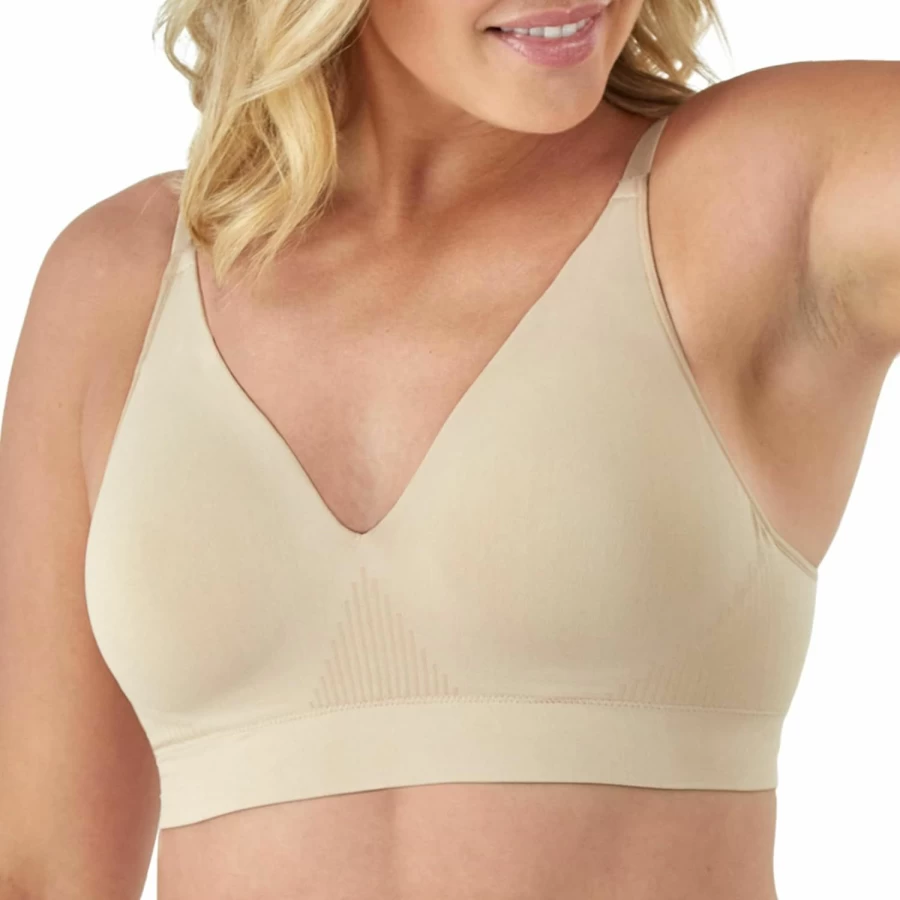 Bali Women's Comfort Revolution Wireless Bra - Modern Seamless Wirefree Bra with Flex-To-Fit Design