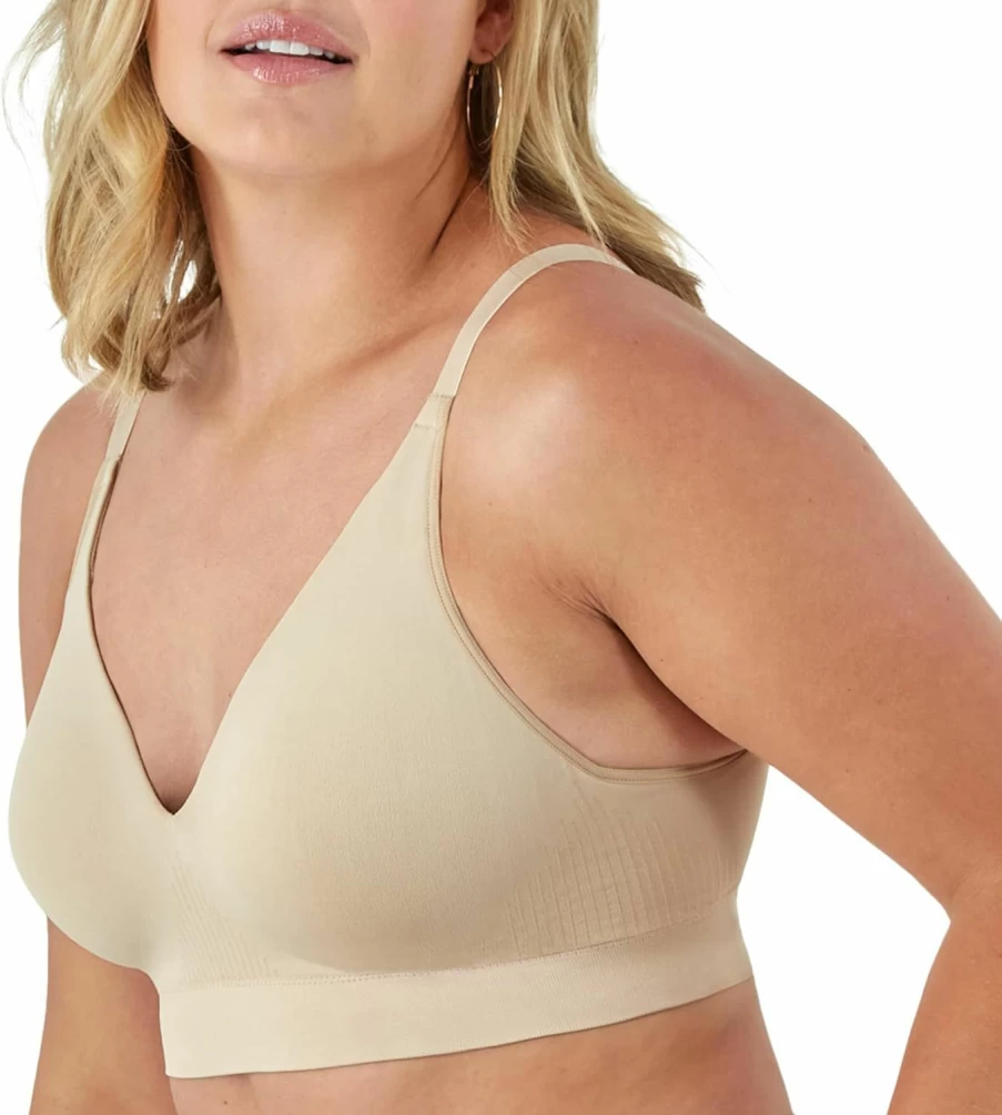 Bali Women's Comfort Revolution Wireless Bra - Modern Seamless Wirefree Bra with Flex-To-Fit Design