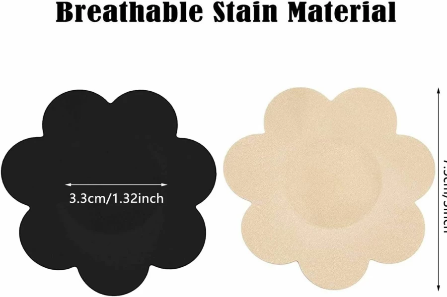 SATINIOR 50 Pairs Disposable Nipple Covers for Women - Reusable Nipple Pasties, Satin Pasties Pads for Comfortable Coverage