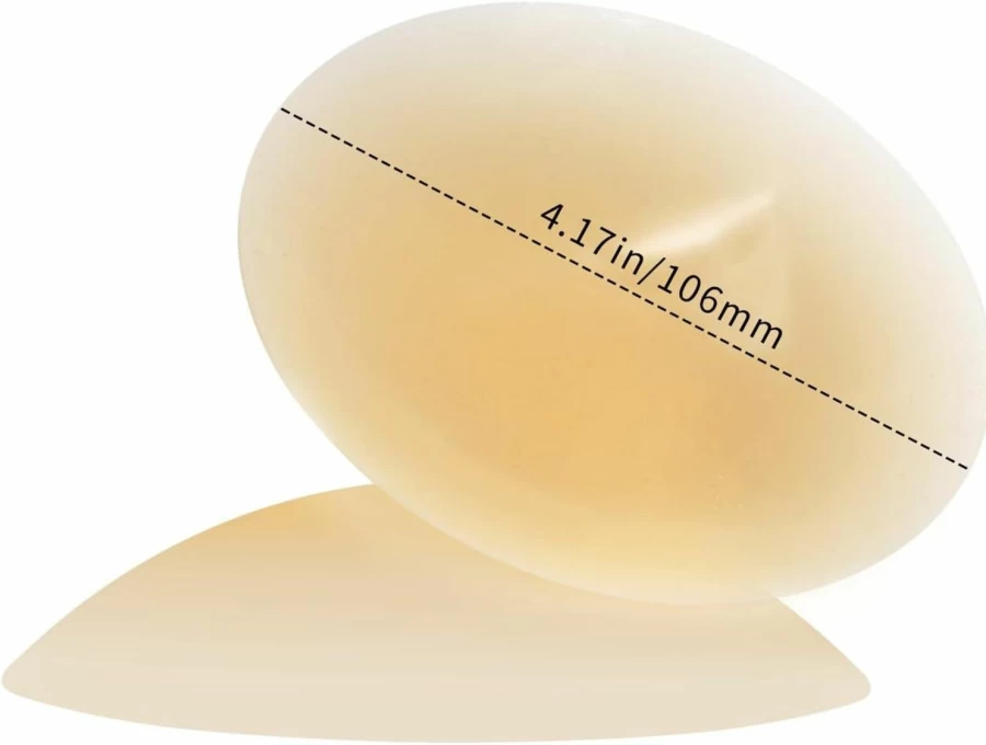 ModoSlim Reusable Silicone Nipple Covers for Women - Large Adhesive Breast Petals Pasties, Nude & Classic Shades, D D+ Size