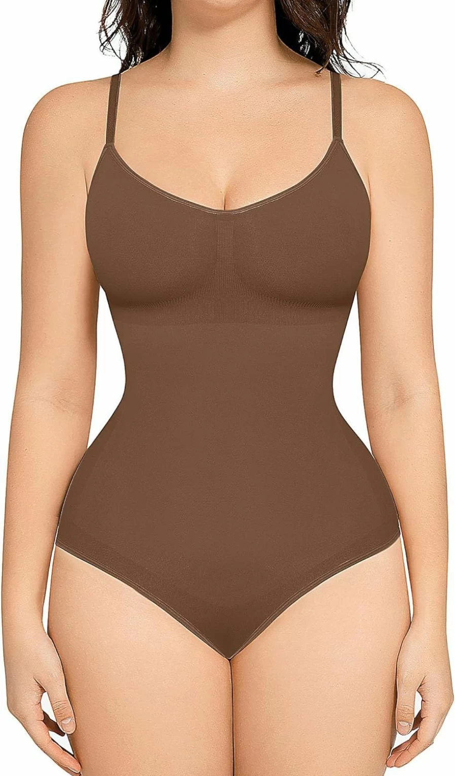 FeelinGirl Seamless Tummy Control Shapewear Bodysuit for Women - Plus Size Butt Lifting & Body Sculpting Shaper
