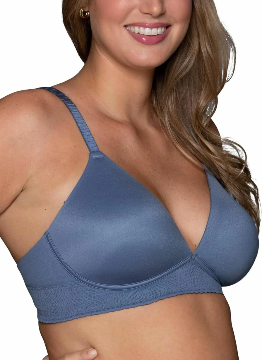 Vanity Fair Women's Effortless Everyday Bra - Buttery Soft, Lightweight Memory Foam Cups for All-Day Comfort