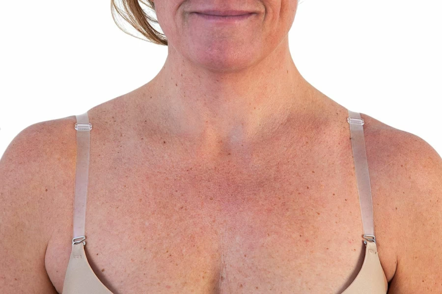 Fashion First Aid Clear Bra Straps - Invisible 20mm Wide with Metal Hooks - 1 Pair Comfortable Stay-Visible Straps