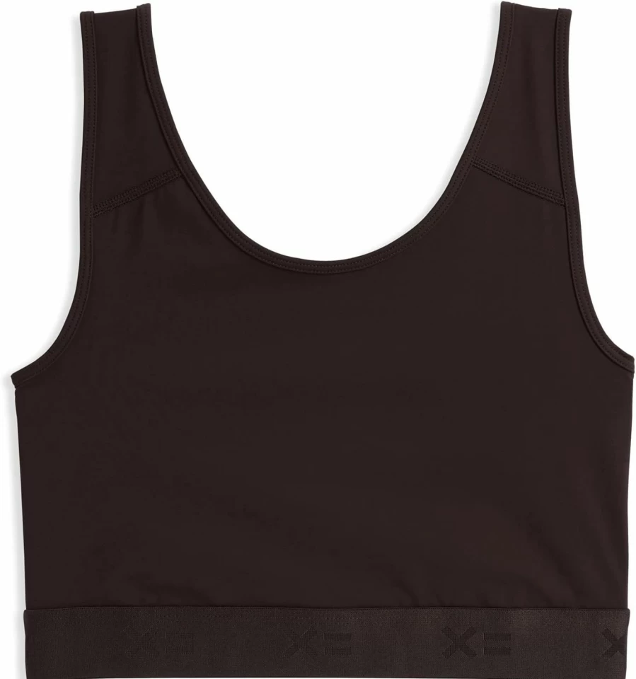 TomboyX Wireless Sports Bra - Medium Support Full Coverage Compression Top, Chest Binder Alternative (Sizes XS-6X) for Athletic Comfort