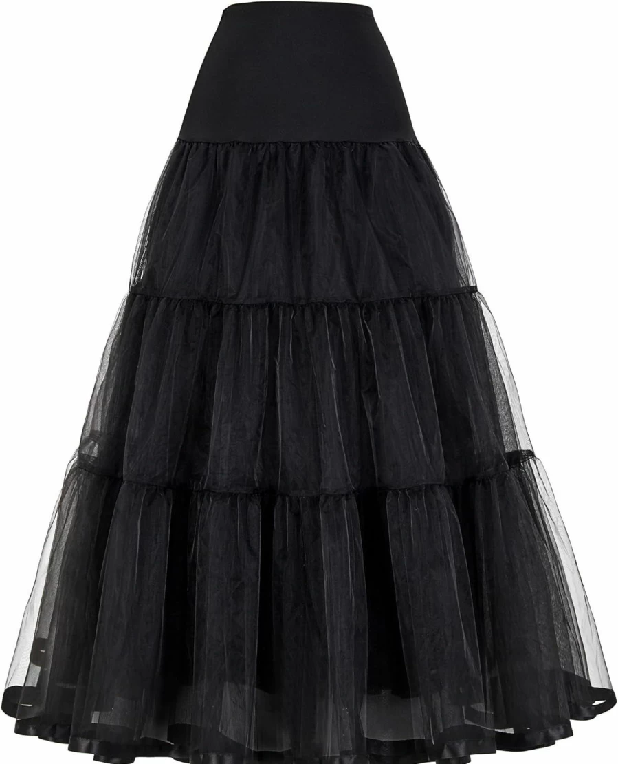 GRACE KARIN Women's Plus Size Wedding Petticoat Slip Ankle-Length Underskirt S-3X
