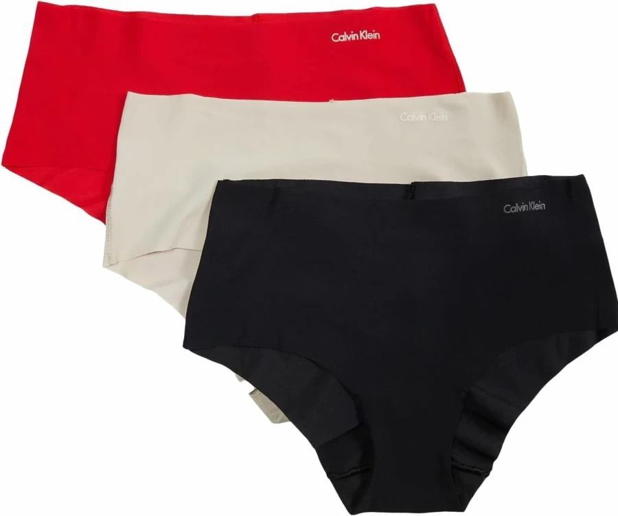Calvin Klein Women's Invisibles Comfort Hipster Panties Multipack - Soft No-Show Underwear