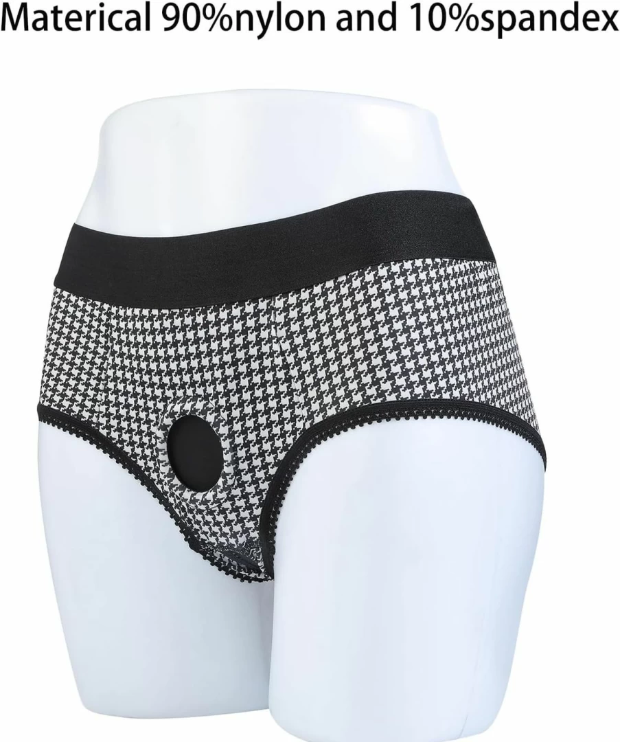 KYTRSTX Adjustable Strap On Harness Underwear for Adults - Comfortable Strapless Boxer Briefs with Secure Fit for Enhanced Pleasure