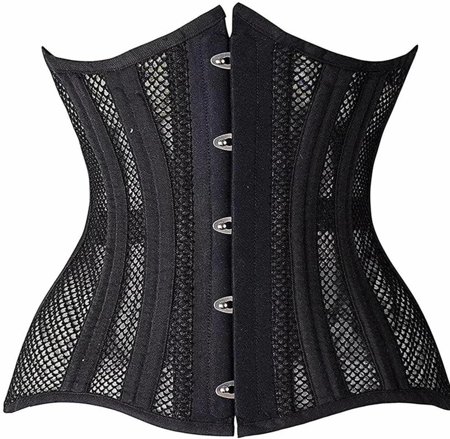 SHAPERX Women's Waist Trainer Corset - 24-Inch Steel-Boned Longline Corset for Waist Training & Body Shaping