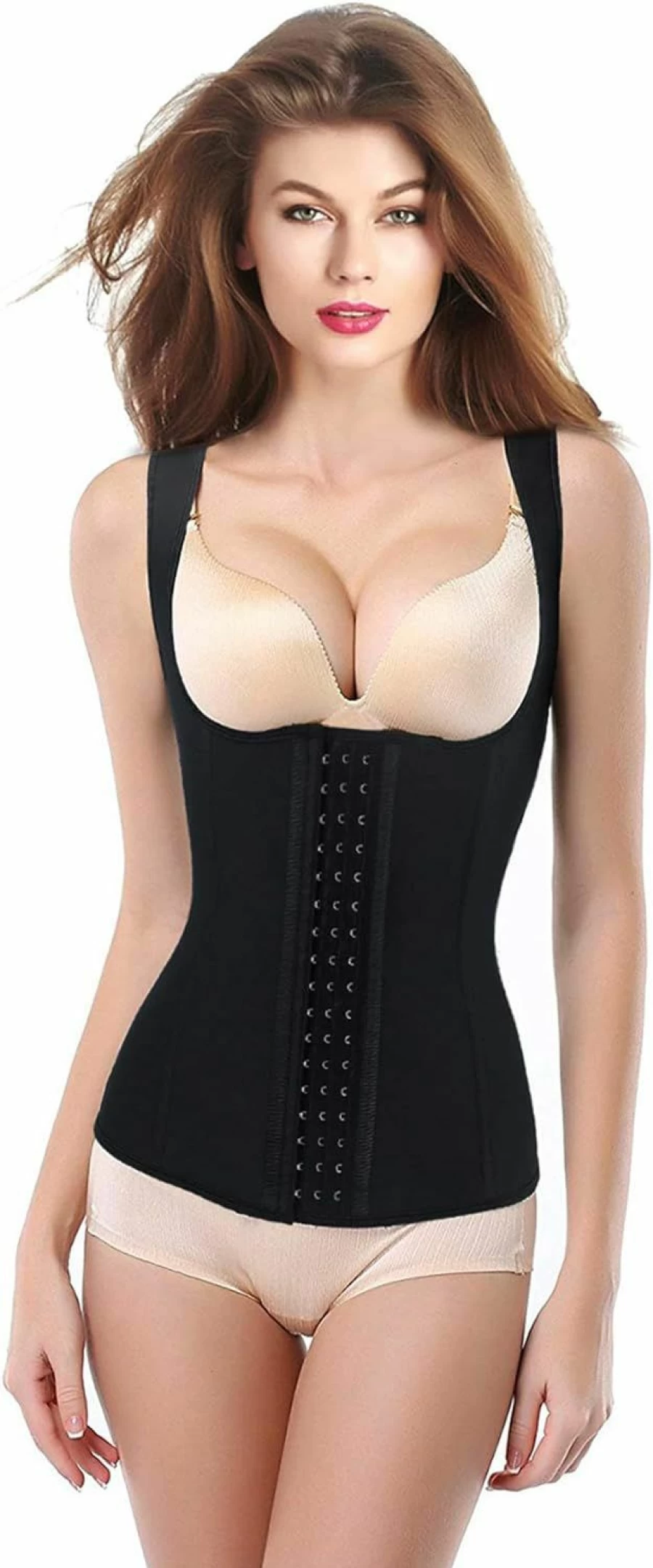 Charmian Women's Steel Boned Latex Corset for Waist Training & Body Shaping
