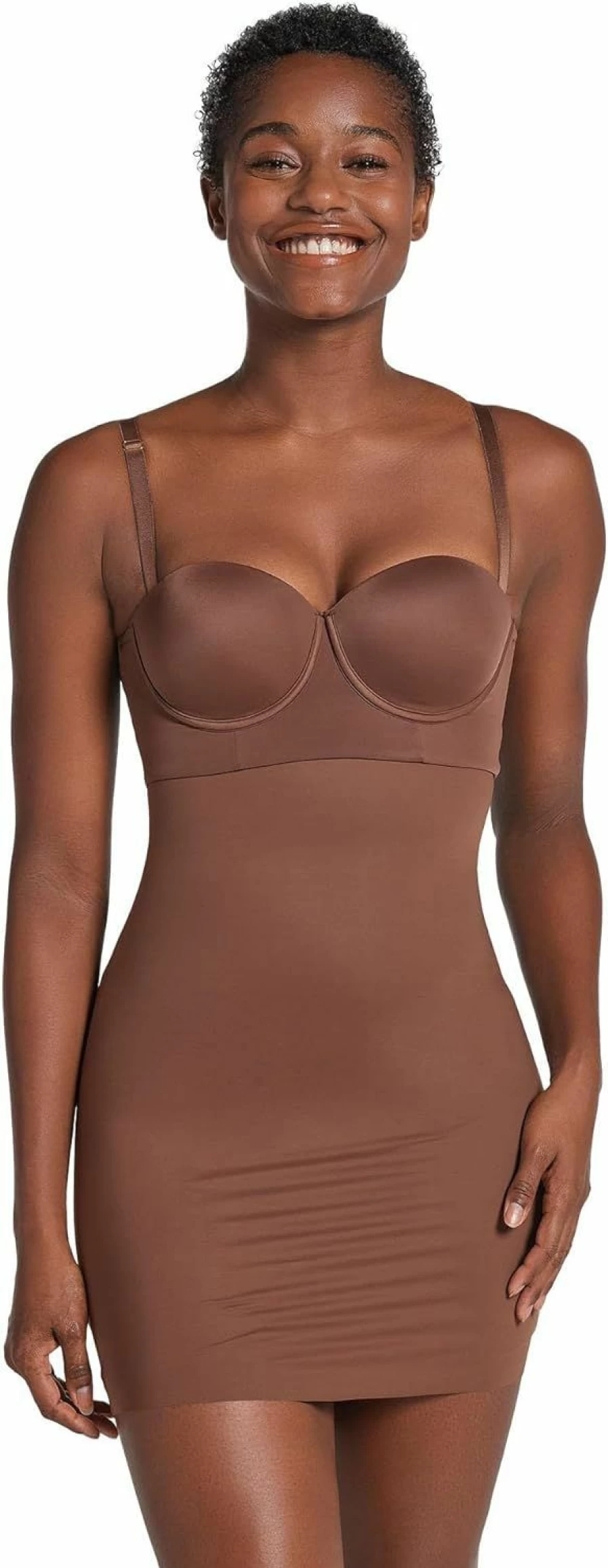 Leonisa Women's Tummy Control Shapewear - Open Bust Firming Bodysuit for Comfort & Support Under Dresses