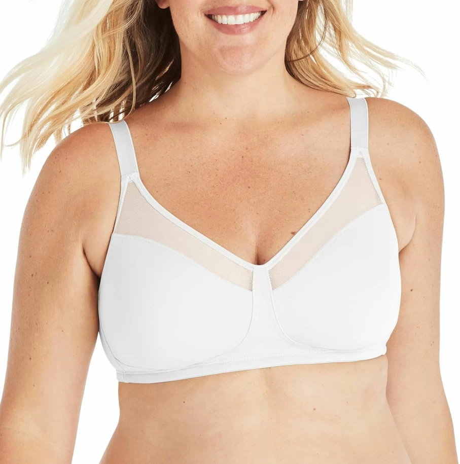 Playtex Women's 18-Hour Smoothing Minimizer Wire-Free Bra 4697 – Comfortable Support & Shapewear