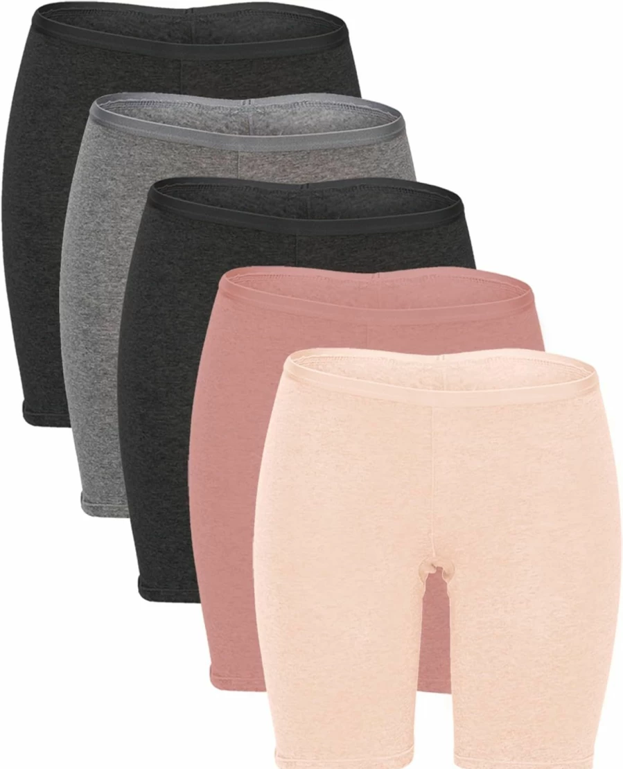 B2BODY Women's Cotton Stretch Boyshort Underwear 6.5" Inseam Regular & Plus Size Briefs