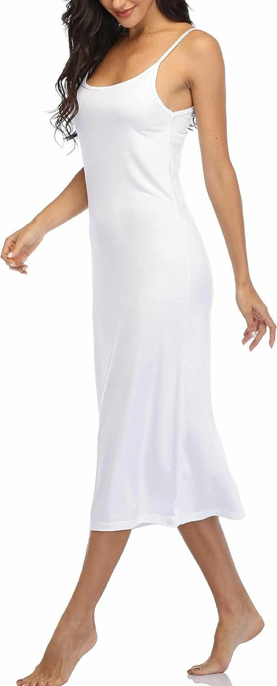 Summienlink Women's Sexy Sleeveless Cami Nightgown - Full Slip Dress for Under Dresses & Sleepwear