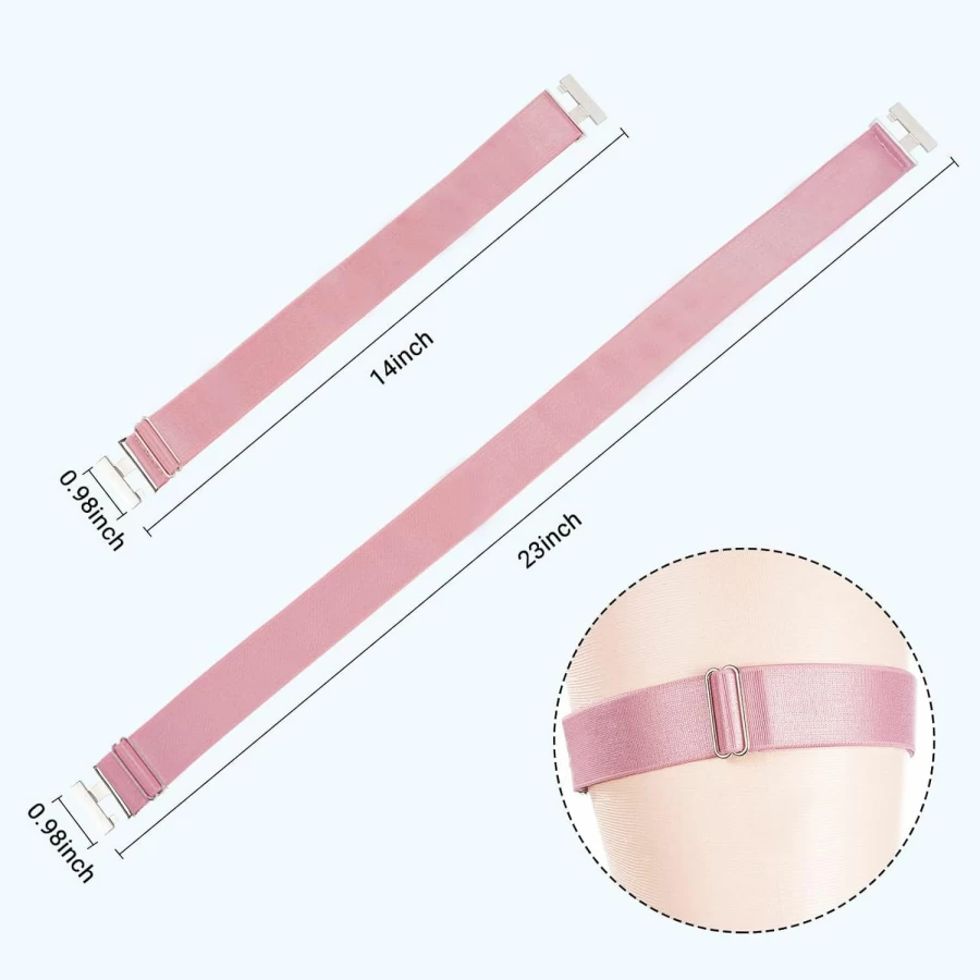 Moon Wood Adjustable Plus Size Thigh Garter Belt - High Elastic Lingerie Garter for Women