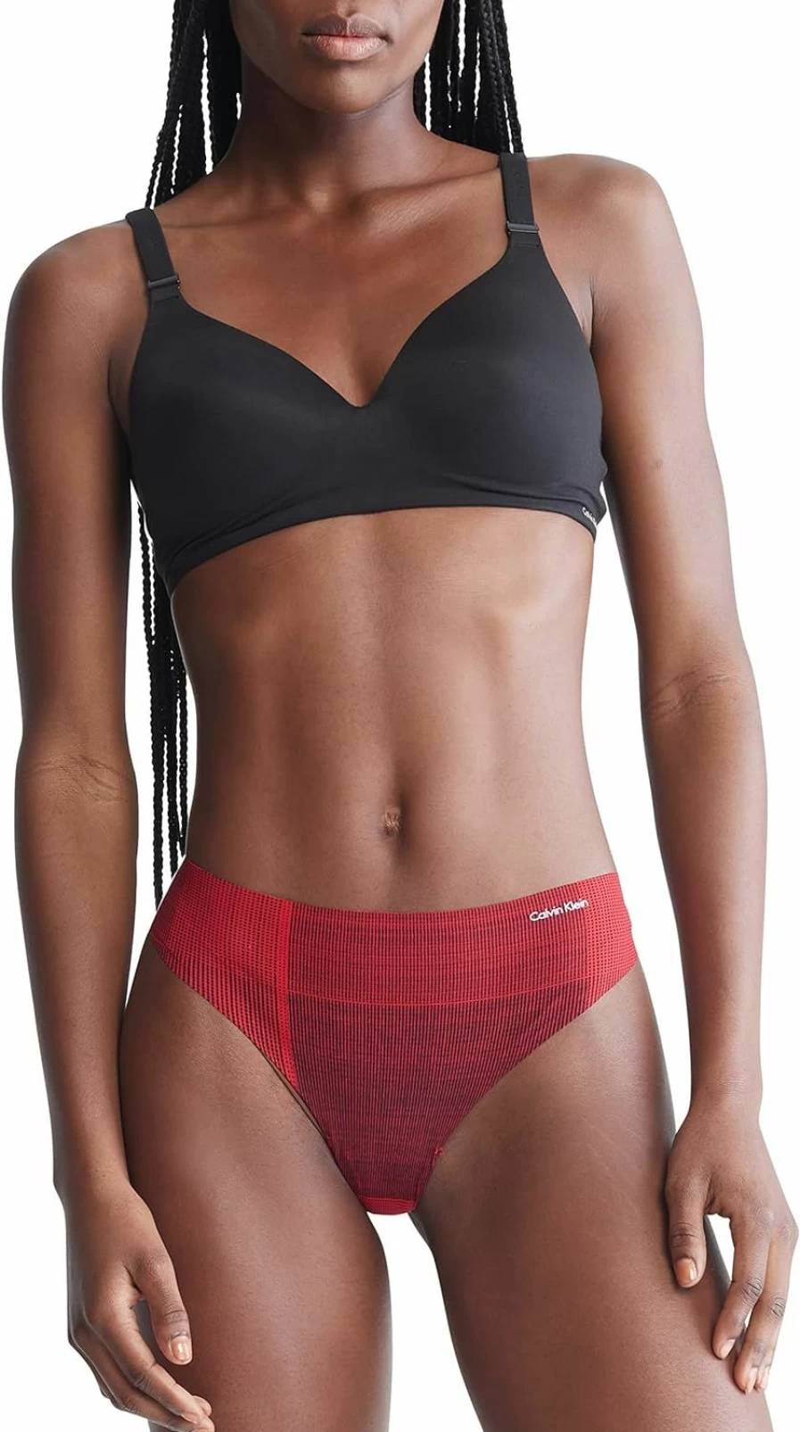 Calvin Klein Underwear Women's Seamless Thong Panties 5-Pack - Invisibles Comfort Fit