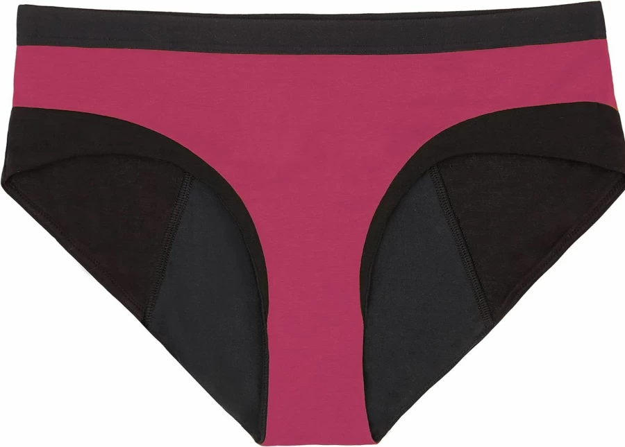 THINX Modal Cotton Period Underwear for Women - HSA/FSA Approved, Absorbs 3 Tampons, Black, Size 2X, Leak-Proof Menstrual Briefs