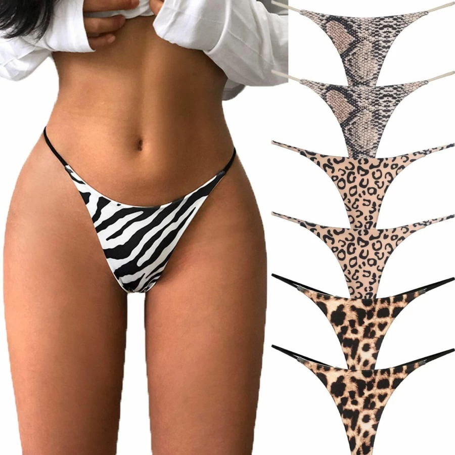 VISSAY Women's Seamless No Show Thong Underwear - Breathable Cotton G-String Panties for Comfort & Sexy Fit
