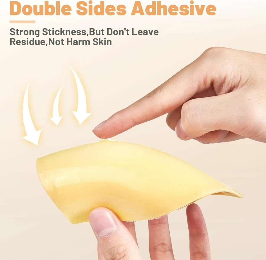SERMICLE Double-Sided Sticky Bra Inserts - Self-Adhesive Push Up Pads for Enhanced Lift and Comfort