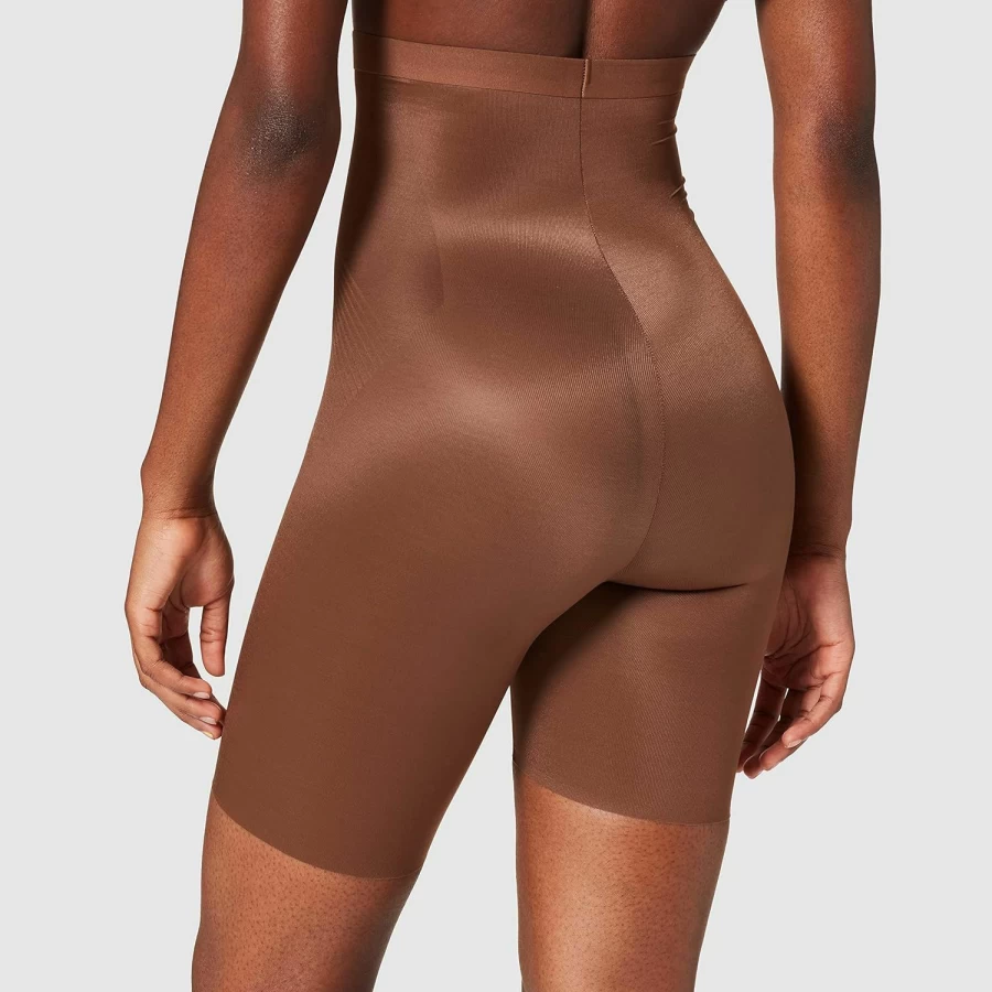SPANX Thinstincts 2.0 High-Waisted Shaping Shorts for Women – Tummy Control Thigh Slimmer Mid-Thigh Shaper
