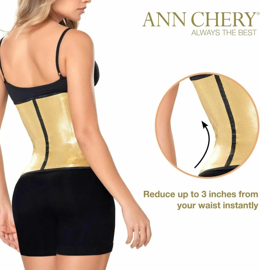Ann Chery Colombian Latex Waist Trainer for Women - 3 Hook Corset Body Shaper for Tummy Control & Hourglass Shape