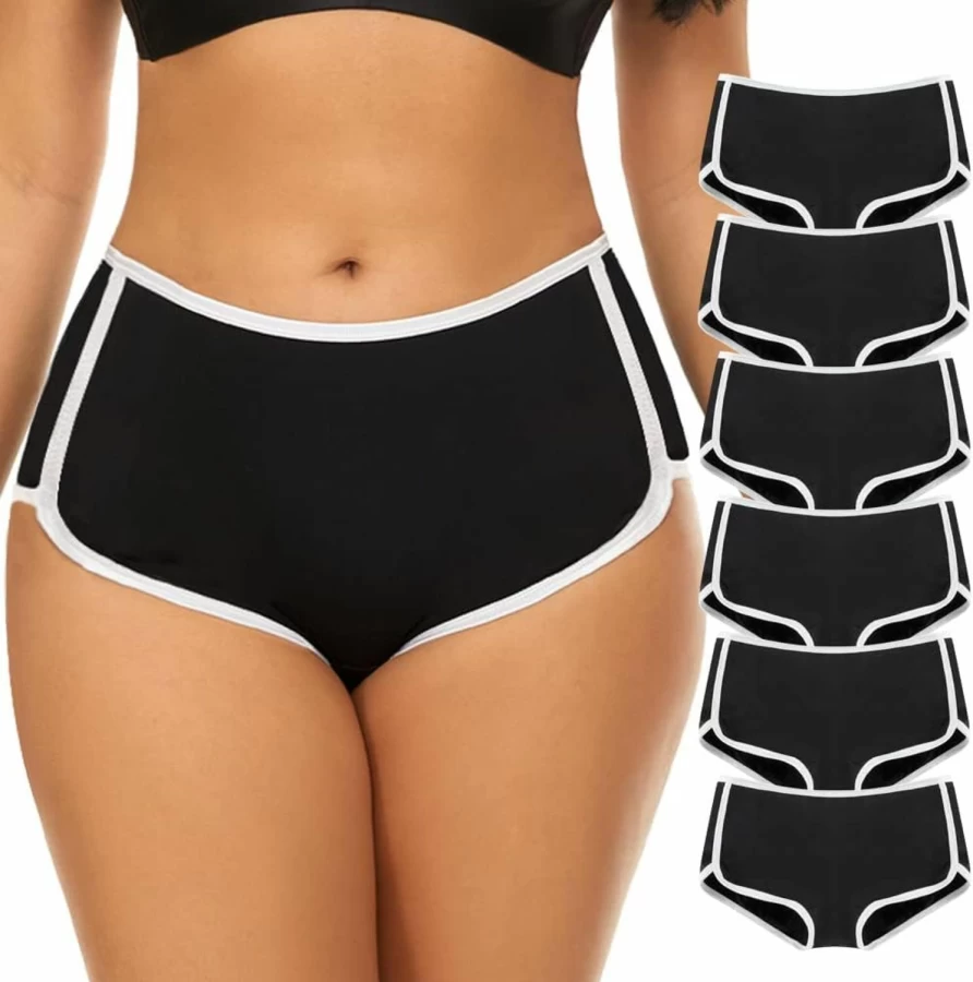 Mordlanka Women's Cotton Boyshorts Underwear - Stretch Comfort Boxer Brief Panties for Everyday Wear