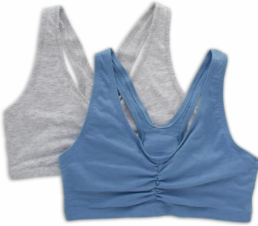 Hanes Women's X-Temp Wireless Comfort Bra 2-Pack - Stretch Pullover Low-Impact Racerback Sports Bras