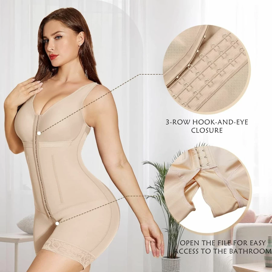 SHAPSHE Women's Tummy Control Shapewear - Post Surgery Compression Garment, Butt Lifting Body Shaper, Fajas Colombianas for Slimming & Waist Training