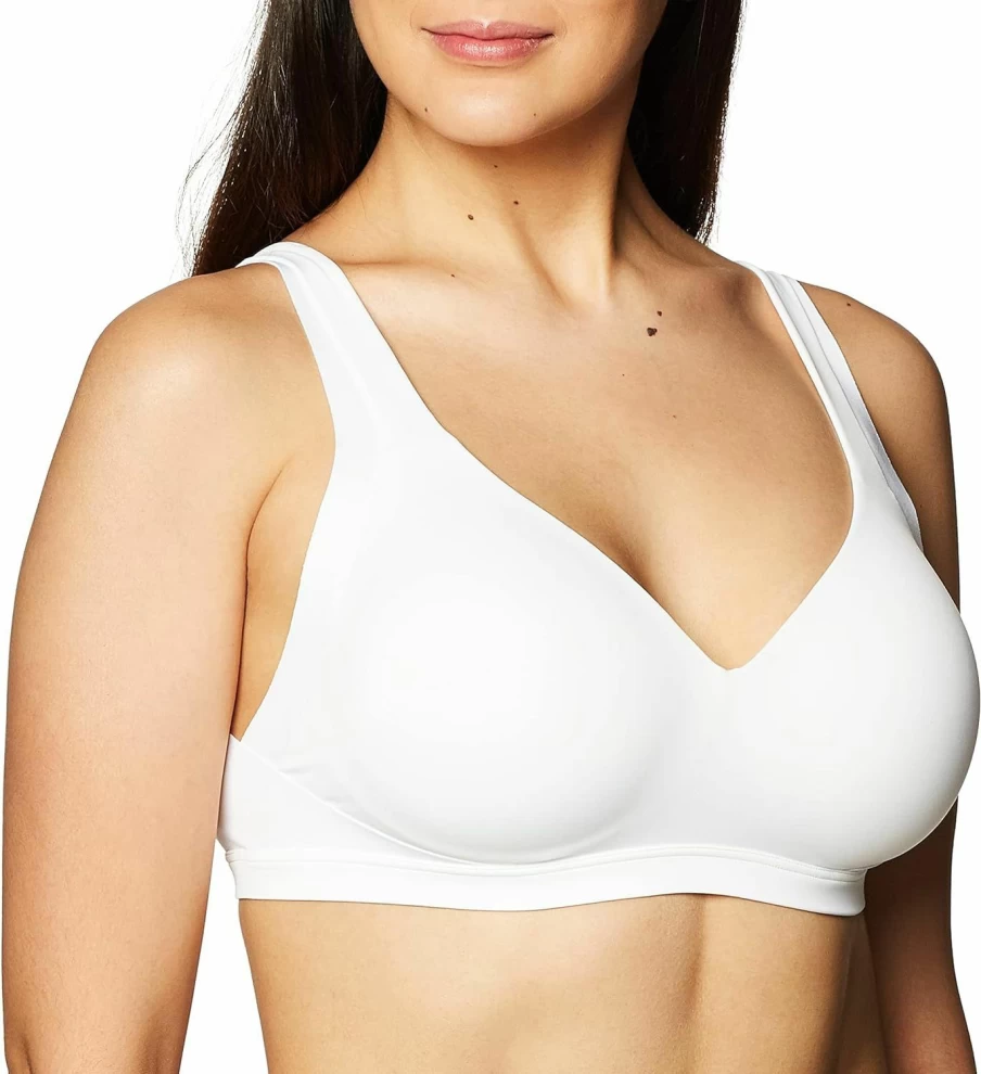 Warner's Women's Comfort Wireless T-Shirt Bra No Side Effects Lightly Lined RA2231A for Underarm and Back Smoothing