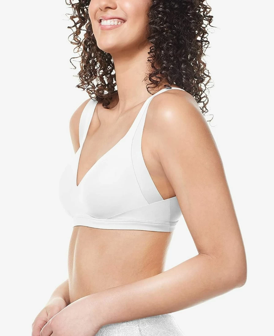 Warner's Women's Comfort Wireless T-Shirt Bra No Side Effects Lightly Lined RA2231A for Underarm and Back Smoothing