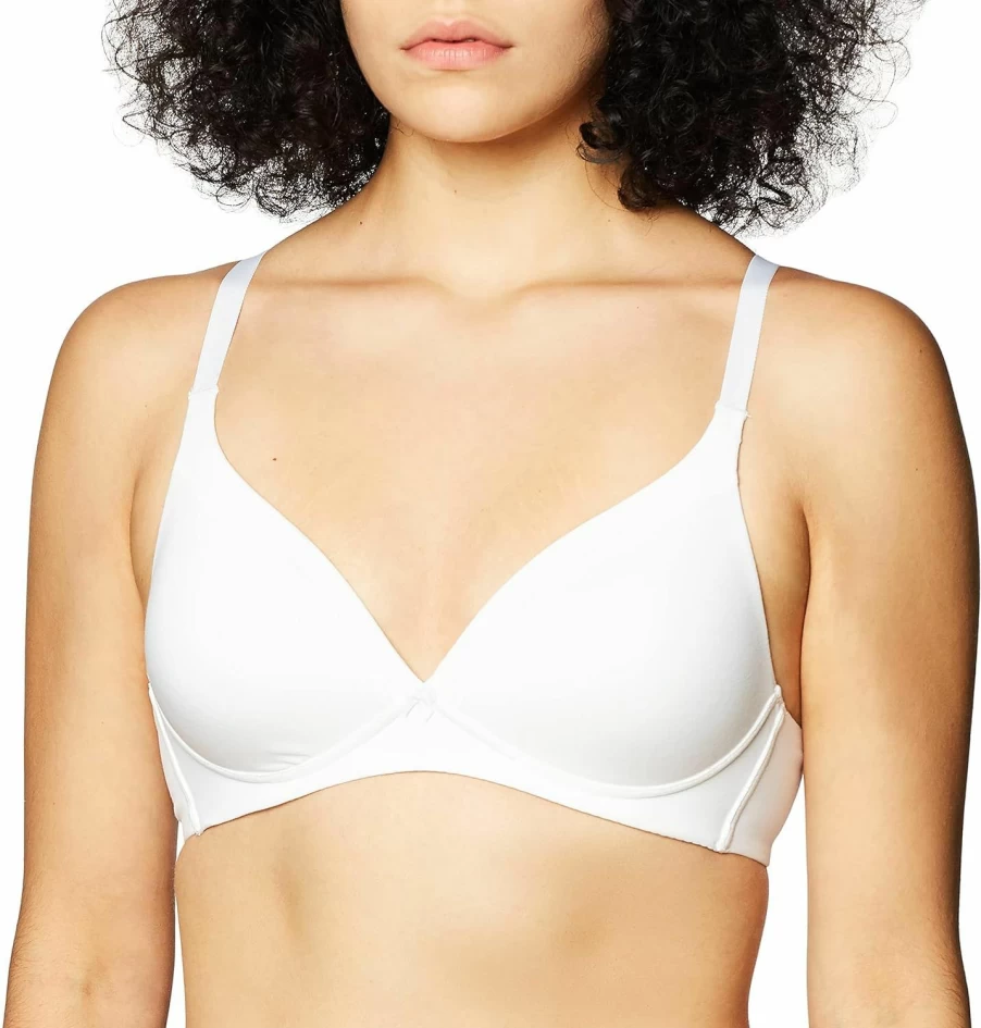 Warner's Women's Invisible Bliss Wireless T-Shirt Bra RN0141A - Comfortable Cotton Lift Support Bra