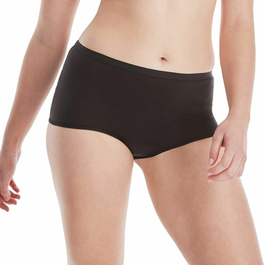 Hanes Women's Moderate Protection Period Underwear for Comfort & Leak Protection, 3-Pack (Assorted Colors)