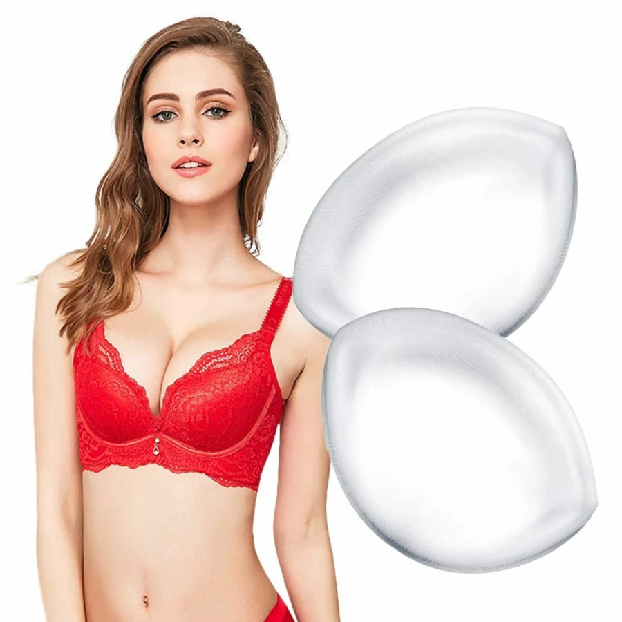 ButyHome Silicone Breast Enhancers - Waterproof Push Up Bra Inserts for Swimsuits & Bikini, Clear Gel Pads for Natural Lift & Comfort