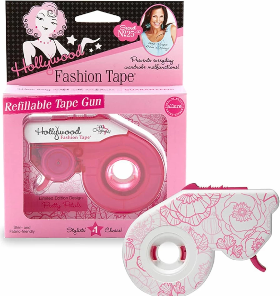 Hollywood Fashion Secrets Double-Sided Fashion Tape Roll with Dispenser for Wardrobe Fixes