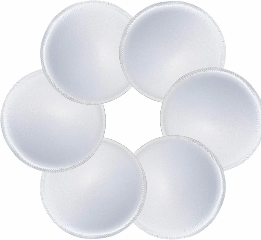 TopBine 3 Pairs Removable Soft Bra Inserts Pads for Sports Bras, Mastectomy, Bikini & Swimsuit - Round Comfortable Cups