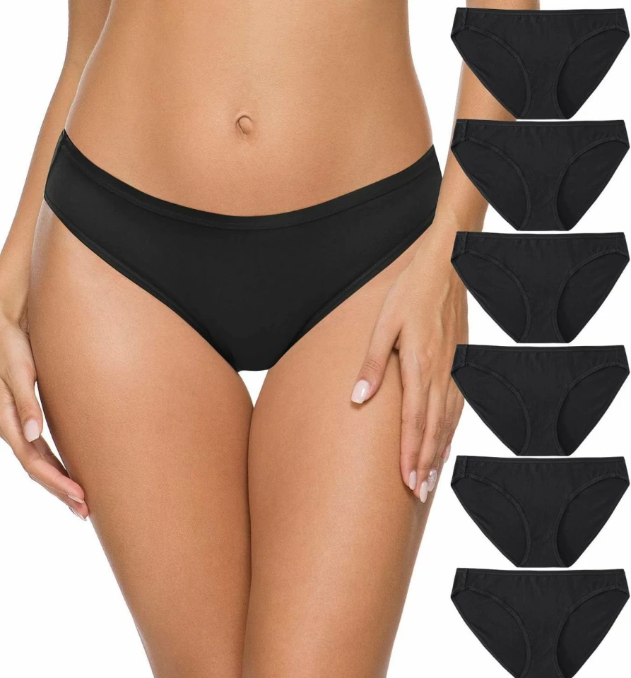Wealurre Women's Cotton Hipster Panties - Breathable Stretch Bikini Underwear Multipack for Everyday Comfort