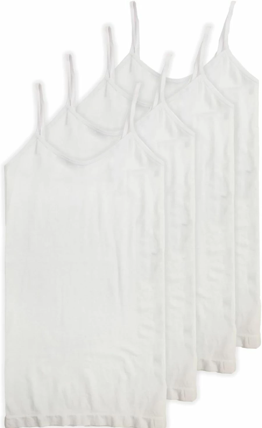 HL USA Seamless 4-Way Stretch Camisole Top - Pack of 4 - Basic Layering Tops - Ships from USA