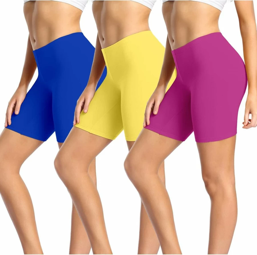 Wirarpa Women's Cotton Anti-Chafing Boy Shorts Underwear - 3 Pack Long Leg Breathable Panties