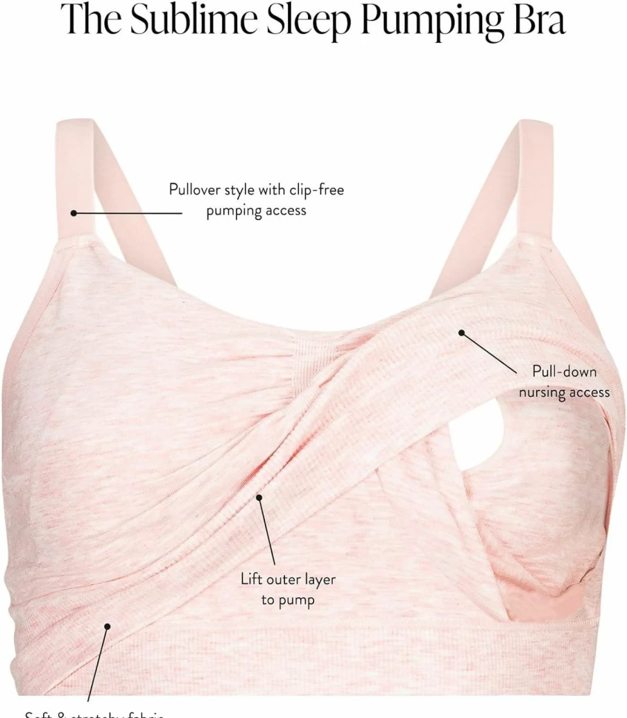 Kindred Bravely Sublime Hands-Free Nursing & Pumping Bra - Wireless Comfort for Moms